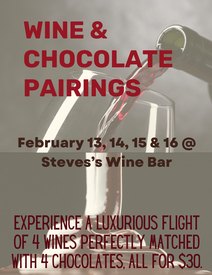 Wine and Chocolate Pairing